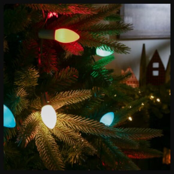 2 Sets x 25ct Multi-Color Ceramic C9 Lights 24ft New! Old School Vintage Retro - Picture 7 of 10